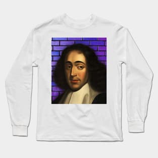 Baruch Spinoza Portrait | Baruch Spinoza Artwork Long Sleeve T-Shirt